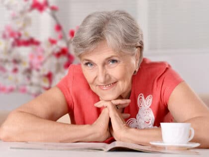 Portrait,An,Older,Woman,Resting,At,Home